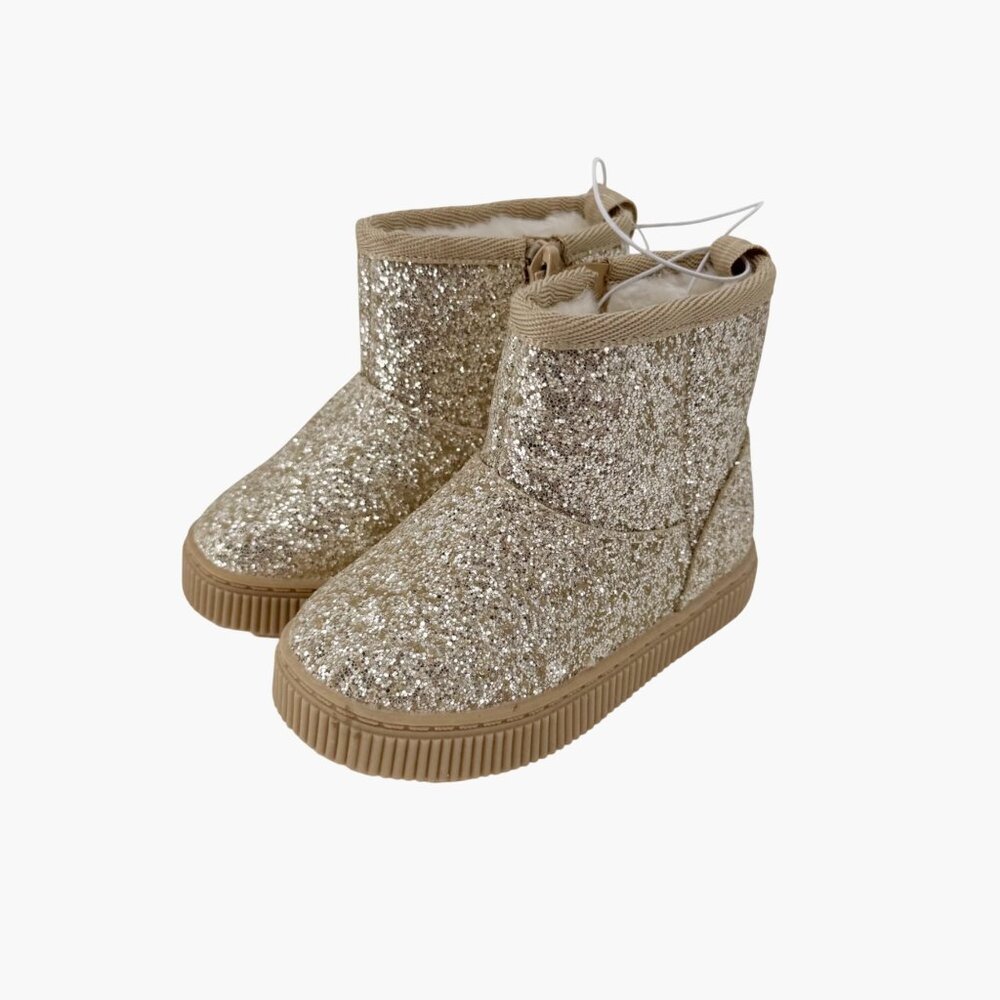 NEW Cat & Jack Toddler Arlo Booties - Gold - Size 5